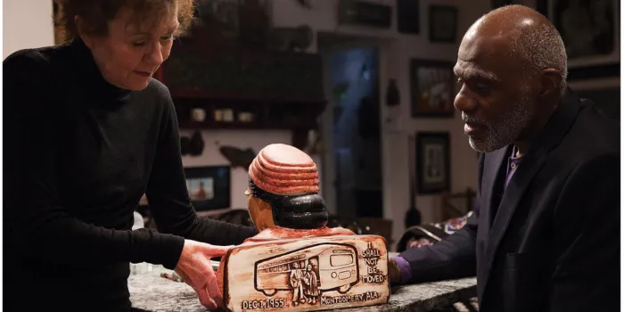 TESTIFY: Americana Slavery to Today [image of Diane and Alan Page with collection]